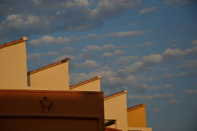 Low angle view of building against sky