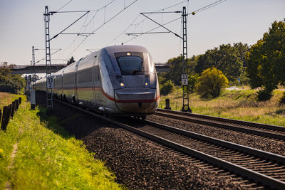 Train on railroad track