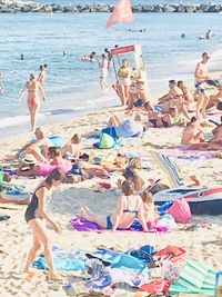 Group of people at beach