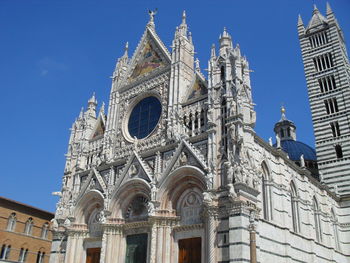 Low angle view of historical building against sky