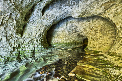 Close-up of rock in cave