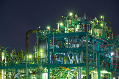 Chemical plants at night