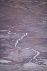 High angle view of road