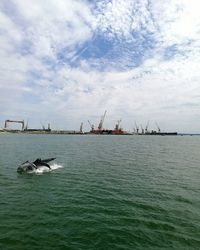 Scenic view of sea against sky