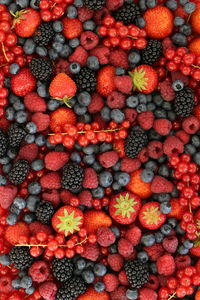 Full frame shot of strawberries