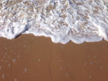 View of waves on beach