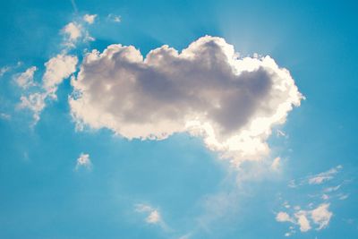 Low angle view of clouds in sky