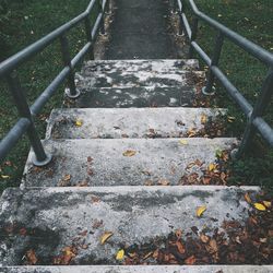 Close-up of steps