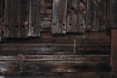 Full frame shot of wooden door