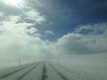 Road passing through landscape