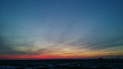 Scenic view of sky at sunset