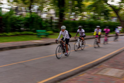 Bicycles riding bicycle