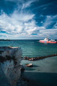 Scenic view of sea against sky