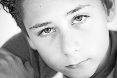 Close-up portrait of boy