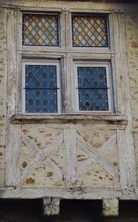 Closed window of house