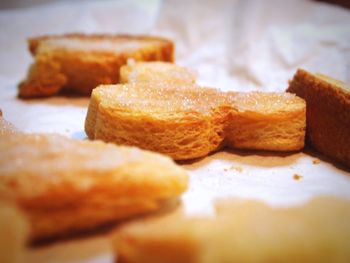 Close-up of bread on plate