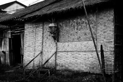 Exterior of abandoned house