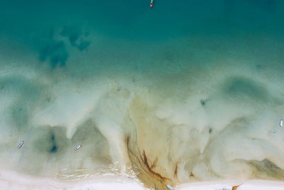 View of jellyfish swimming in sea