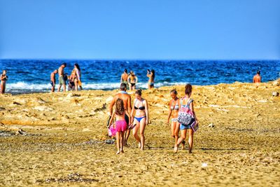 People at beach