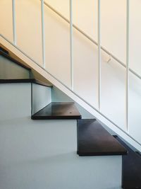 Low angle view of staircase in building