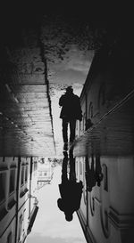 Full length of woman in water