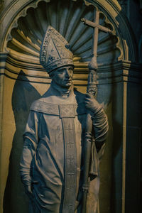 Low angle view of statue