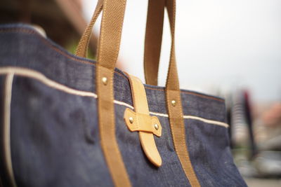 Close-up of shoulder bag