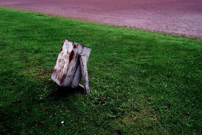 Abandoned ball on field