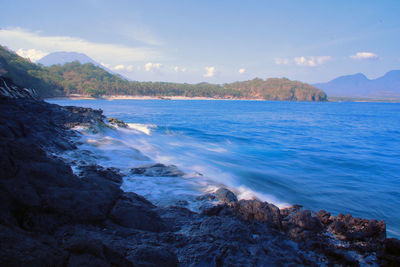 Scenic view of sea against sky