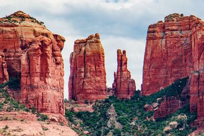 View of rock formations