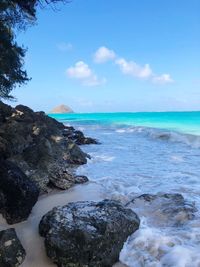 Scenic view of sea against sky