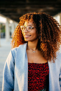 Portrait of a smiling young woman