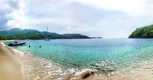 Scenic view of sea against sky