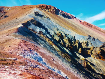 Scenic view of mountain against sky