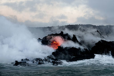 Panoramic view of sea against sky