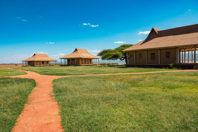 A lakeside cabin at the shores of lake jipe in tsavo west national park in kenya