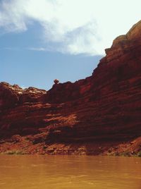 Scenic view of rocky mountains