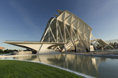 Modern bridge against sky