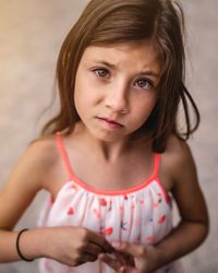 Portrait of cute girl