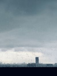 Water drops on glass window