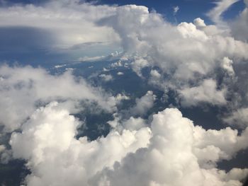 Aerial view of cloudscape