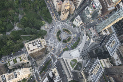 Aerial view of manhattan