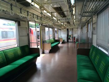 Interior of train