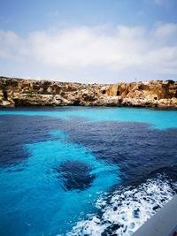 Scenic view of sea against sky