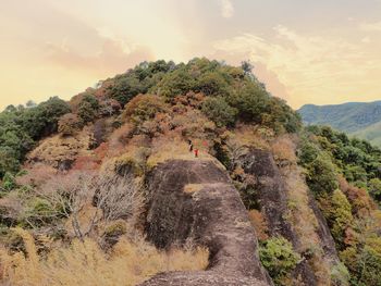 Scenic view of mountain against sky