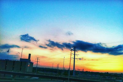 Scenic view of sky at sunset