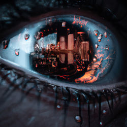 Close-up of illuminated candles