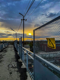 Bridge over river against sky