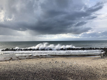 Scenic view of sea against sky