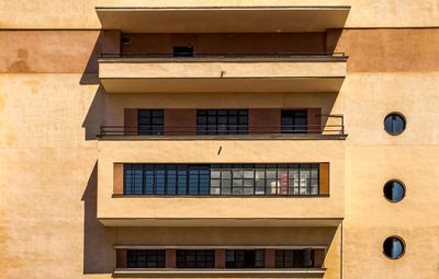 Close-up of yellow building